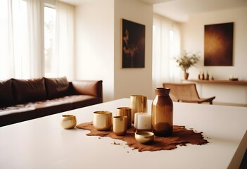 Photo interior modern design room 3d illustration