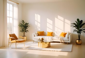 Photo interior modern design room 3d illustration