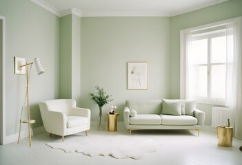 Obraz premium Photo interior modern design room 3d illustration