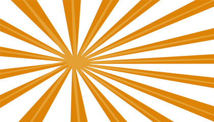 Pop art orange sunshine rays © hadeev