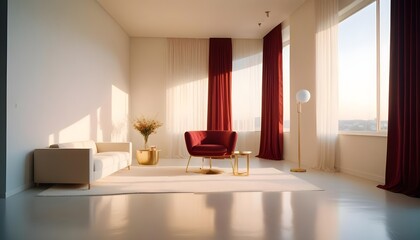 Photo interior modern design room 3d illustration