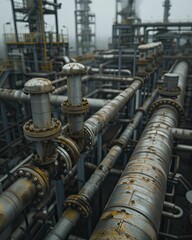 Chemical plant operations with detailed shots of complex machinery and safety protocols, emphasizing industrial precision.