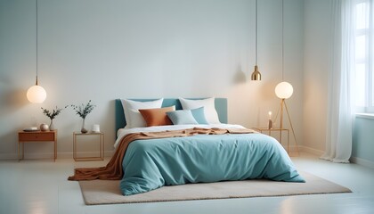 Photo interior modern design room 3d illustration