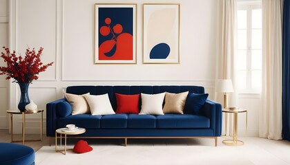 Photo interior modern design room 3d illustration