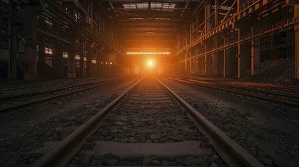 A heat treatment facility equipped with high-temperature furnaces and industrial machinery, showcasing the intricate art of metal fabrication.