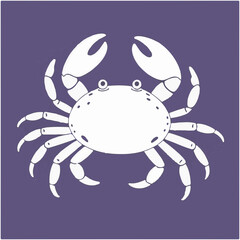 crab VECTOR design silhouette icon