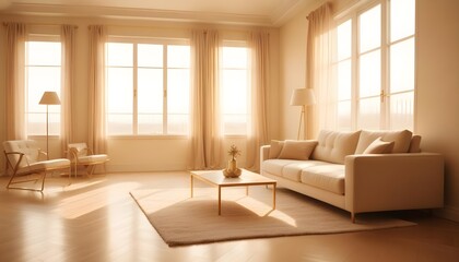 Fototapeta premium Photo interior modern design room 3d illustration