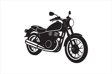 Fototapeta premium Motorcycle Silhouette Victor Art Created with AI Technology 