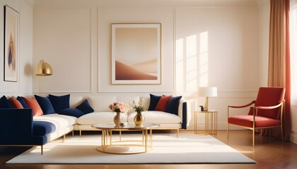 Photo interior modern design room 3d illustration