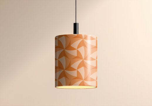 Ceiling Lamp Shade Mockup With Generative AI