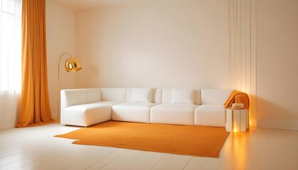 Photo interior modern design room 3d illustration