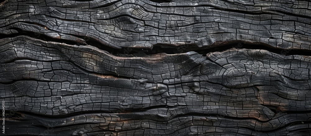 Poster Background surface with an old natural pattern on dark wood texture, suitable for a copy space image.