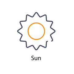 Fototapeta premium Sun vector icon