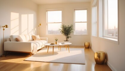 Fototapeta premium Photo interior modern design room 3d illustration