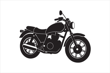 Fototapeta premium Motorcycle Silhouette Victor Art Created with AI Technology 