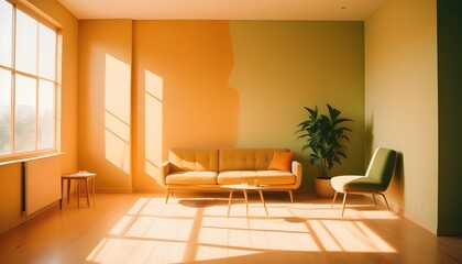 Photo interior modern design room 3d illustration