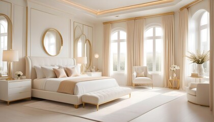 Photo interior modern design room 3d illustration