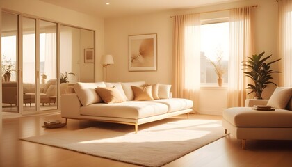 Photo interior modern design room 3d illustration