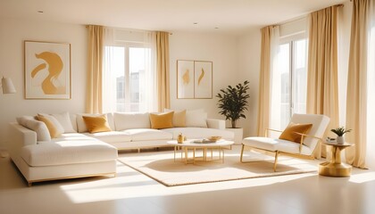 Photo interior modern design room 3d illustration