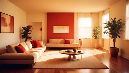 Photo interior modern design room 3d illustration