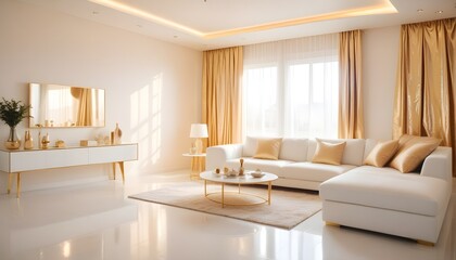 Photo interior modern design room 3d illustration