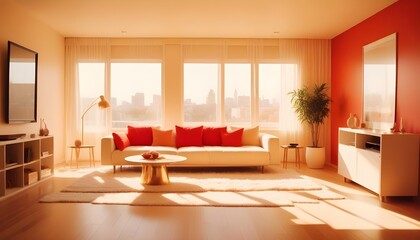 Photo interior modern design room 3d illustration