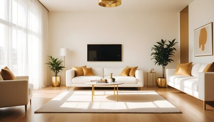 Fototapeta premium Photo interior modern design room 3d illustration