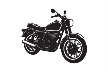 Fototapeta premium Motorcycle Silhouette Victor Art Created with AI Technology 