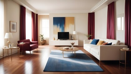 Fototapeta premium Photo interior modern design room 3d illustration