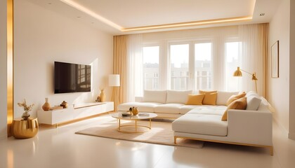 Photo interior modern design room 3d illustration