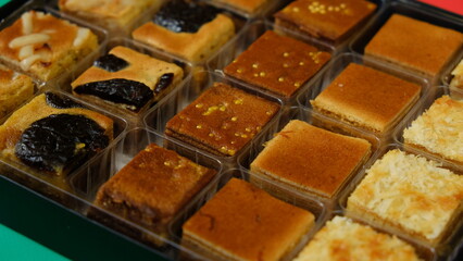 A small assorted cakes