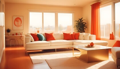 Photo interior modern design room 3d illustration