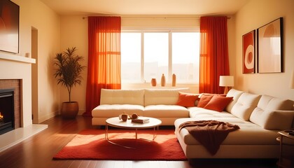 Fototapeta premium Photo interior modern design room 3d illustration