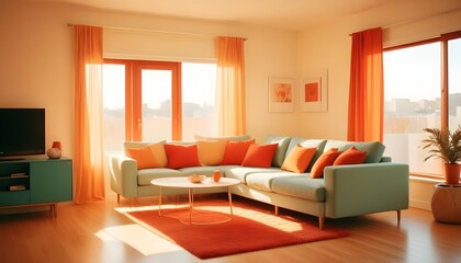 Photo interior modern design room 3d illustration