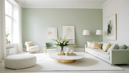 Photo interior modern design room 3d illustration