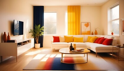 Fototapeta premium Photo interior modern design room 3d illustration