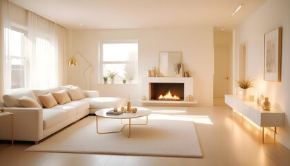 Photo interior modern design room 3d illustration