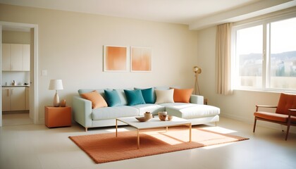 Photo interior modern design room 3d illustration