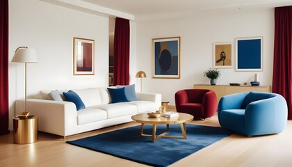 Photo interior modern design room 3d illustration