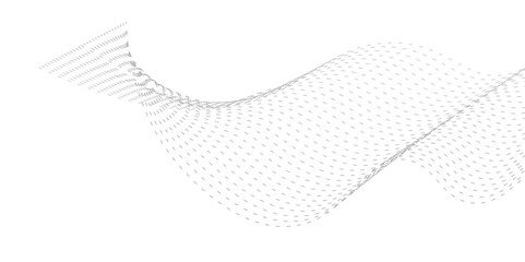 Vector technology curve dots lines. Digital future technology concept, science, banner.