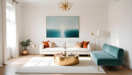 Photo interior modern design room 3d illustration