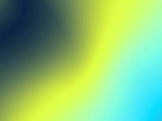 暗闇からの光の表現。黒から黄色、ライトブルーへとグラデーション。なめらかな色彩。