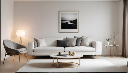 Photo interior modern design room 3d illustration