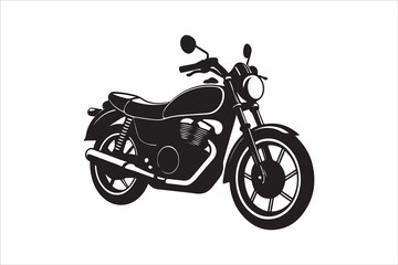 Fototapeta premium Motorcycle Silhouette Victor Art Created with AI Technology 