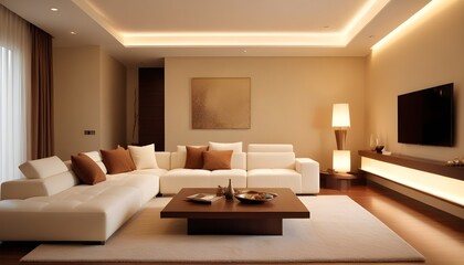 Fototapeta premium Photo interior modern design room 3d illustration