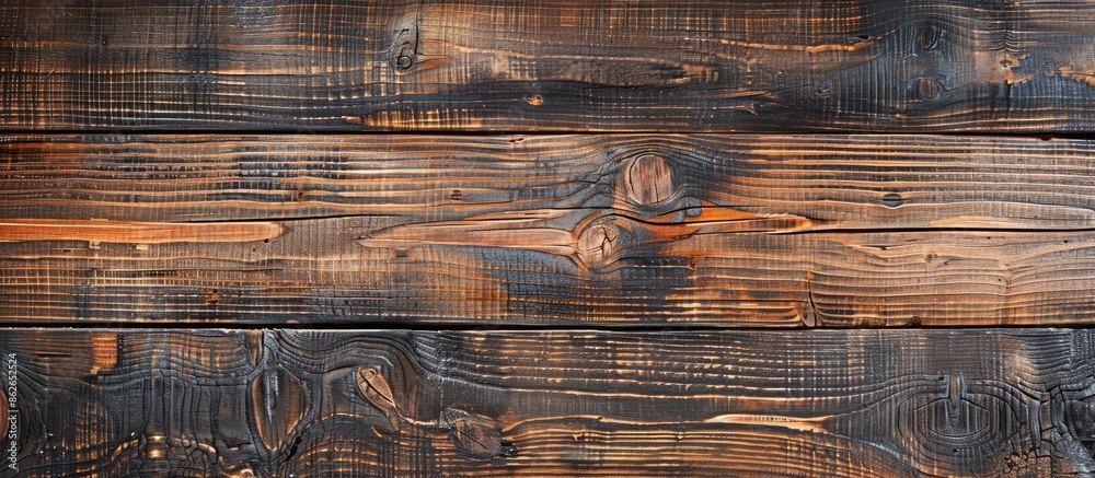 Leinwandbilder Top view of a wooden table showing the texture of the wood, ideal for adding text or images in the copy space image.