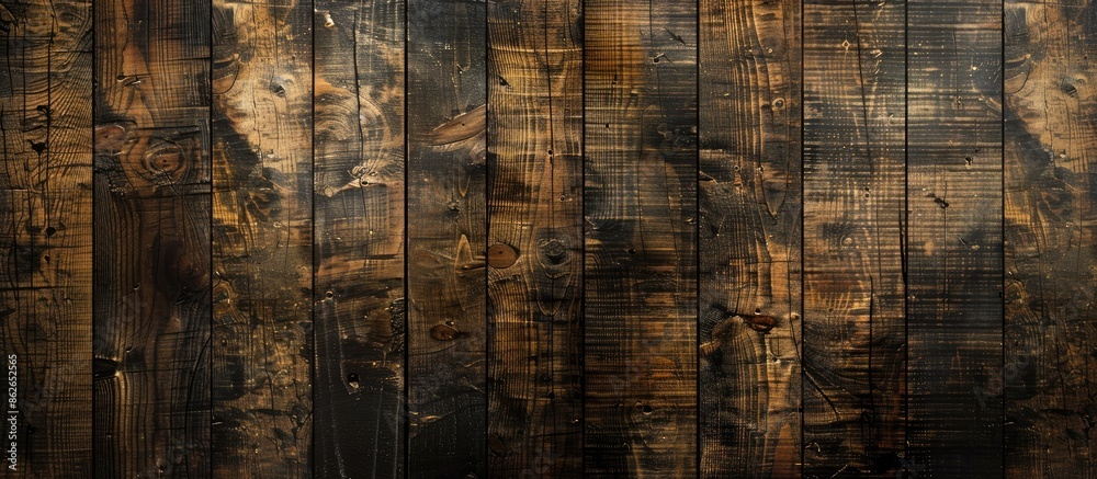 Aufkleber An appealing horizontal background showing the intricate texture of aged wooden boards with space for adding images. Copy space image. Place for adding text and design