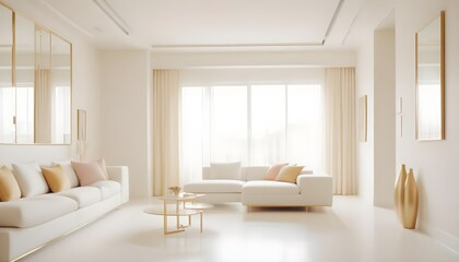 Fototapeta premium Photo interior modern design room 3d illustration