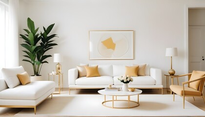 Photo interior modern design room 3d illustration