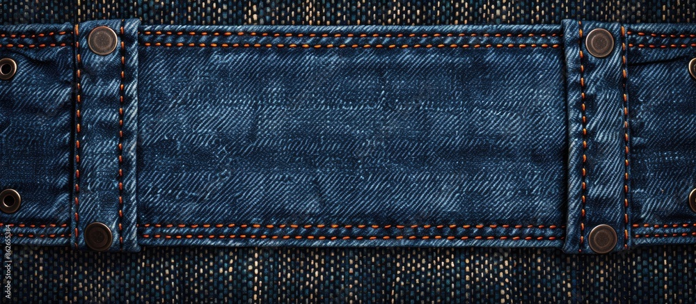 Poster background with denim fabric texture, perfect for copy space image.